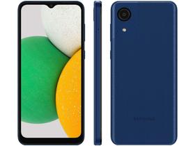Smartphone Samsung Galaxy A03 Core 32GB Azul 4G Octa-Core 2GB Ram 6,5” Câm 8MP + Selife 5MP