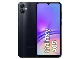 Smartphone Samsung Galaxy A05 128GB Preto 4G OctaCore 4GB RAM 6,7” Câm. Dupla Selfie 8MP