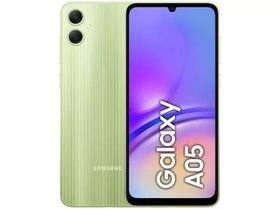 Smartphone Samsung Galaxy A05 128GB - Verde, 4G, RAM 4GB, Câmera 50MP + Selfie 8MP, Tela 6,7"