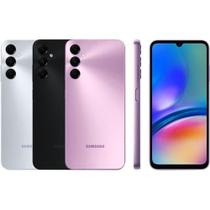 Smartphone Samsung Galaxy A05S 4G 128GB 6GB de RAM Tela Infinita 6.7 Câmera Tripla Traseira de 50MP + 2MP + 2MP- Violeta