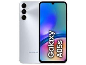 Smartphone Samsung Galaxy A05s 6,7" 128GB Prata 6GB RAM Câm. Tripla 50MP + Selfie 5000mAh Dual Chip