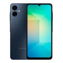 Smartphone Samsung Galaxy A06 128GB/4GB RAM Azul Escuro 4G Tela 6.7 Câmera Dupla 50MP Android 14