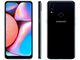 Smartphone Samsung Galaxy A10s 32GB Preto 4G 2GB RAM 6,2” Câm. Dupla + Selfie 8M Smartphone Samsung Galaxy A10s 32GB Preto 4G 2GB RAM 6,2” Câm. Dupla + Selfie 8M