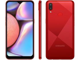 Smartphone Samsung Galaxy A10s 32GB Vermelho Absurdo 4G 2GB RAM Tela 6,2” Câm. Dupl Smartphone Samsung Galaxy A10s 32GB Vermelho Absurdo 4G 2GB RAM Tela 6,2” Câm. Dupl