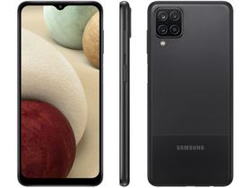 Smartphone Samsung Galaxy A12 64GB Preto 4GB RAM 6,5" Câm. Quádrupla + Selfie 8MP Dual Chip