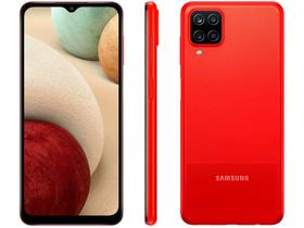 Smartphone Samsung Galaxy A12 64GB Vermelho 4G - 4GB RAM Tela 6,5” Câm. Quádrupla + Selfie 8MP
