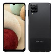 Smartphone Samsung Galaxy A12 Preto,Tela de 6.5”,4G+Wi-Fi,And.11,Câm.Tras. de 48+5+2+2MP,Front. de 8MP,4GB RAM,32GB
