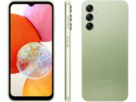 Smartphone Samsung Galaxy A14 64 GB Verde Lima 4G Octa-Core 4GB RAM 6,6" Câm. Tripla Selfie 13MP Dua