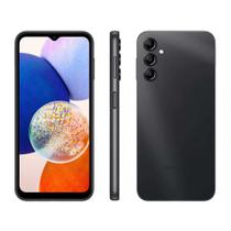 Smartphone Samsung Galaxy A14 com 4GB RAM, 128GB Armazenamento, Câmera Tripla Preto - Sam sung Smartphone Samsung Galaxy A14 com 4GB RAM, 128GB Armazenamento, Câmera Tripla Preto - Sam sung