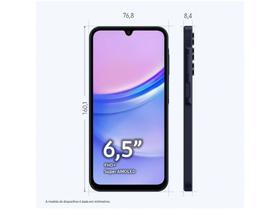 Smartphone Samsung Galaxy A15 128GB, 4GB RAM, Bateria de longa duração e design atual Preto - Sam sung Smartphone Samsung Galaxy A15 128GB, 4GB RAM, Bateria de longa duração e design atual Preto - Sam sung