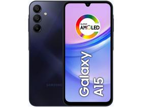 Smartphone SamsunG Galaxy A15 6,5" 128GB Azul Escuro 4G 4GB RAM Câm. Tripla 5 13MP 5000mAh Dual Chip