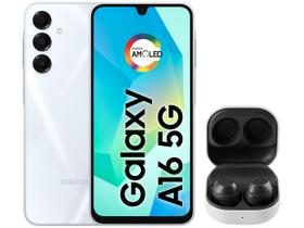 Smartphone Samsung Galaxy A16 256GB Cinza - 5G 4GB RAM + Galaxy Buds FE sem Fio Grafite