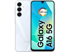 Smartphone Samsung Galaxy A16 5G 256GB - Cinza, RAM 8GB, Tela 6.7", Câmera Tripla 50MP + Selfie 13MP