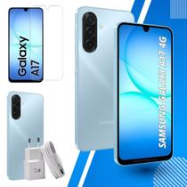Smartphone Samsung Galaxy A17 128GB 4GB RAM Câmera 50MP com IA Tela AMOLED Bateria 5000mAh Com Película Protetora