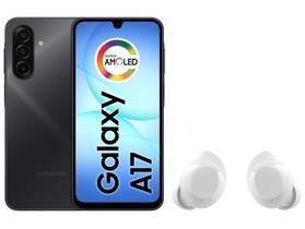 Smartphone Samsung Galaxy A17 128GB 4GB RAM - Preto + Fone de Ouvido Bluetooth Buds Core