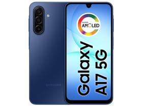 Smartphone Samsung Galaxy A17 256GB 5G 8GB RAM Azul 6,7" Câm. Tripla + Selfie 13MP