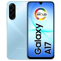 Smartphone Samsung Galaxy A17 4G 128gb Ram 4gb Câmera Traseira 50MMp Frontal 13Mp Tela 6.7 Super AMOLED Azul.