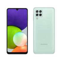 Smartphone Samsung Galaxy A22 128GB Verde Câmera Quádrupla 48MP + Selfie 13MP 4GB RAM Octa-Core Tela