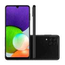 Smartphone Samsung Galaxy A22 Câmera Frontal de 13MP Tela de 6.4 128GB 4GB RAM Octa Core Preto