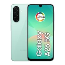 Smartphone Samsung Galaxy A26 5G 256GB 8GB RAM Câmera Tripla Traseira de até 50MP Selfie de 13MP Tela 6.7" Verde