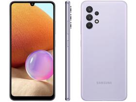 Smartphone Samsung Galaxy A32 128GB Violeta 4G - 4GB RAM Tela 6,4” Câm. Quádrupla + Selfie 20MP