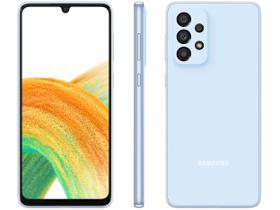 Smartphone Samsung Galaxy A33 128GB Azul 5G - 6GB RAM 6,4” Câm. Quádrupla + Selfie 13MP