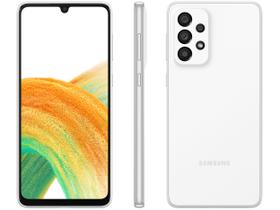 Smartphone Samsung Galaxy A33 128GB Branco 5G - 6GB RAM 6,4” Câm. Quádrupla + Selfie 13MP