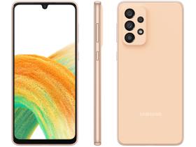 Smartphone Samsung Galaxy A33 128GB Rosé 5G - 6GB RAM 6,4” Câm. Quádrupla + Selfie 13MP
