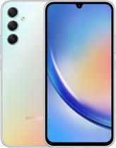 Smartphone Samsung Galaxy A34 128GB Prata 5G Octa-Core 6GB RAM 6,6" Câm. Tripla + Selfie 13MP Dual Chip