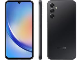 Smartphone Samsung Galaxy A34 256GB Preto 5G Octa-Core 8GB RAM 6,6" Câm Tripla + Selfie 13MP Dual Ch