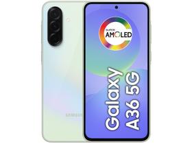 Smartphone Samsung Galaxy A36 256GB 5G 8GB RAM Verde 6,7" Câm. Tripla + 12MP Smartphone Samsung Galaxy A36 256GB 5G 8GB RAM Verde 6,7" Câm. Tripla + 12MP