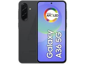 Smartphone Samsung Galaxy A36 256GB 5G - Preto, Câmera Tripla 50MP, RAM 8GB, Tela 6.7"