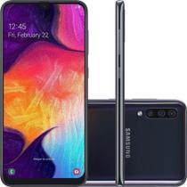 Smartphone Samsung Galaxy A50 64GB 4GB RAM Câmera Tripla Traseira 25MP+5MP+8MP Tela 6.4" Preto Smartphone Samsung Galaxy A50 64GB 4GB RAM Câmera Tripla Traseira 25MP+5MP+8MP Tela 6.4" Preto