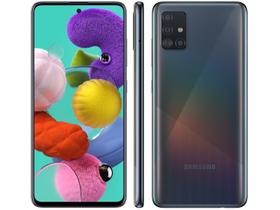 Smartphone Samsung Galaxy A51 128GB Cinza 4GB RAM Tela Super AMOLED 6.5 Câmera Quádrupla 48MP Bateria 4000mAh Dual Chip