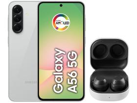 Smartphone Samsung Galaxy A56 128GB 5G 8GB RAM - Cinza + Fone de Ouvido Buds FE Sem Fio Grafite