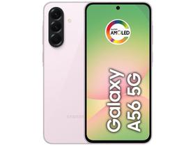 Smartphone Samsung Galaxy A56 128GB 5G 8GB RAM Rosa 6,7" Câm. Tripla + Selfie 12MP