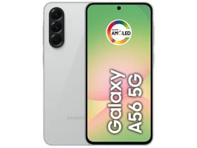Smartphone Samsung Galaxy A56 256GB 5G 8GB RAM Cinza 6,7" Câm. Tripla + Selfie 12MP