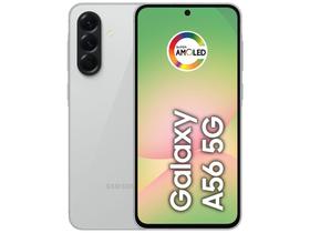 Smartphone Samsung Galaxy A56 256GB 5G 8GB RAM Cinza 6,7" Câm. Tripla + Selfie 12MP