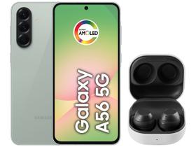 Smartphone Samsung Galaxy A56 256GB 5G 8GB RAM - Verde + Fone de Ouvido Buds FE Sem Fio Grafite