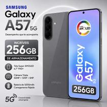 Smartphone Samsung Galaxy A57 5G 256gb 8gb Ram IP68 Super Amoled 6,7 Com Inteligência Artificial Lançamento 2026