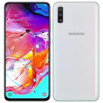 Smartphone Samsung Galaxy A70, Dual Chip,Branco,Tela 6.7",4G+WiFi+NFC,Android,Câm tripla 32MP+5MP+8MP,frontal 32MP,128GB