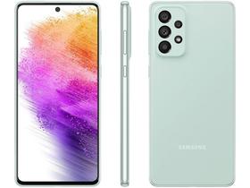 Smartphone Samsung Galaxy A73 128GB Verde 5G - 8GB RAM Tela 6,7” Câm. Quádrupla + Selfie 32MP