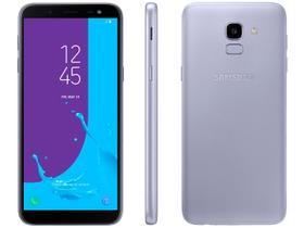 Smartphone Samsung Galaxy J6 32GB Prata 2GB RAM - 5,6" Câm. 13MP + Selfie 8MP Dual Chip