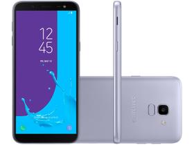 Smartphone Samsung Galaxy J6 64GB Prata 2GB RAM - 5,6" Câm. 13MP + Selfie 8MP Dual Chip