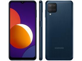 Smartphone Samsung Galaxy M12 64GB Preto 4G - 4GB RAM Tela 6,5” Câm. Quádrupla + Selfie 8MP