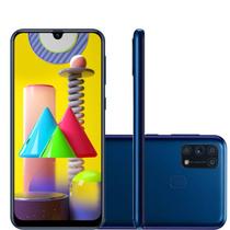 Smartphone Samsung Galaxy M31 Tela infinita de 6.4" 128GB 6GB RAM Câmera 64MP Azul