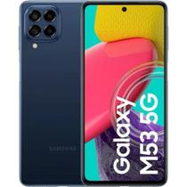 Smartphone Samsung Galaxy M53 5G 128GB DUAL CHIP Octa-Core 8GB RAM 6 Câm.Quádrupla+Selfie 32M ANATEL