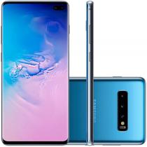 Smartphone Samsung Galaxy S10 Plus Azul 128GB Dual Chip Tela 6,4" OctaCore Câmera Traseira Tripla