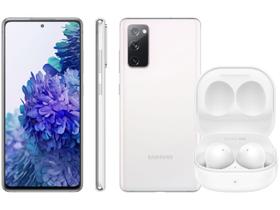 Smartphone Samsung Galaxy S20 FE 5G 128GB Branco - 6GB RAM Tela 6,5” + Galaxy Buds2 True Wireless