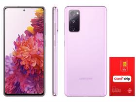 Smartphone Samsung Galaxy S20 FE 5G 128GB - Violeta + Chip Triplo Corte Claro 5G Pré-Pago